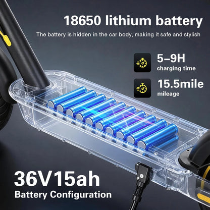 Foldable E-Scooter FREEBOY J04 (36V, 15Ah Battery, 10 inch Tire)