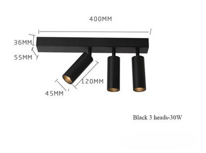 Adjustable Angle LED Surface Mounted Spotlights Suction Lights Ceiling for Home Use Cloakrooms Corridors Minimalist
