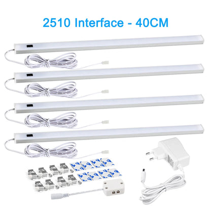 LED Light Under Cabinet Lights For Kitchen Hand Sweep Switch PIR Motion Sensor Closet Wardrobe Lamp 30/40/50cm Led Night Light
