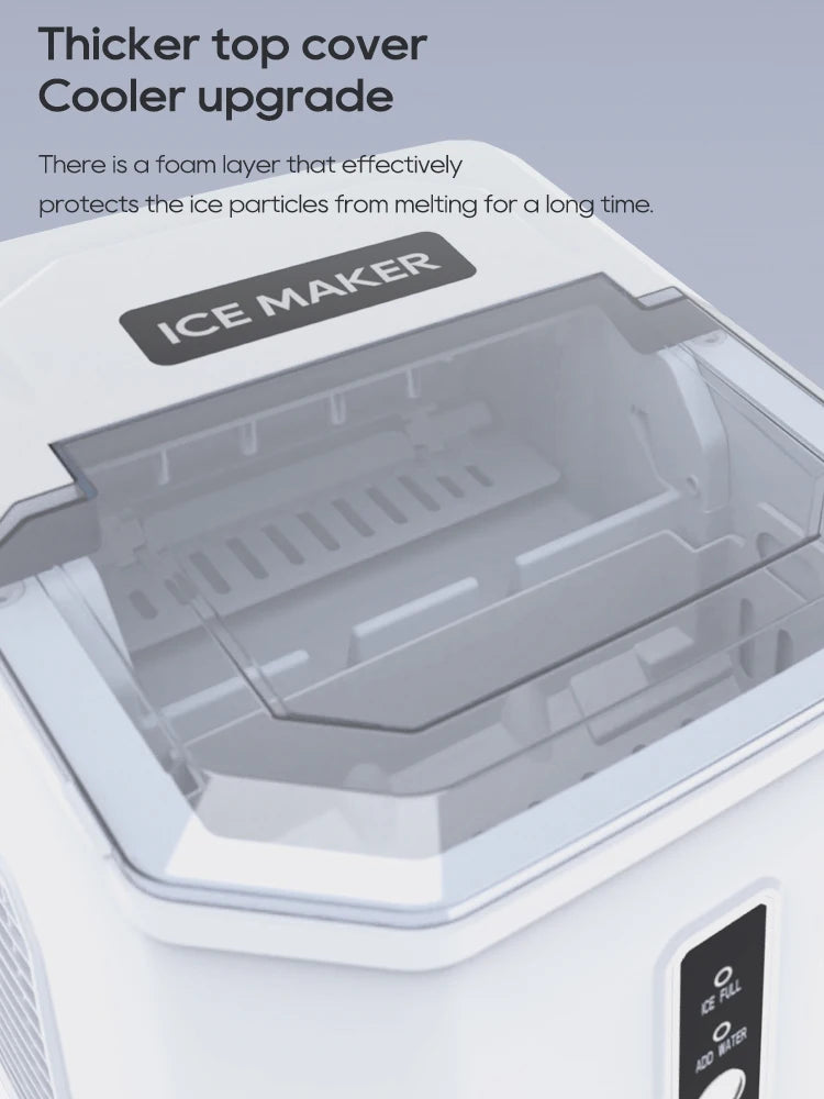 HiBREW Automatic Ice Maker with Self-Cleaning for Home, Office & Bar