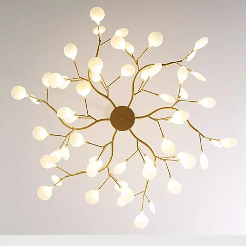 Nordic Led Ceiling Chandelier Lighting Modern Branch Pendant Lights Living Room Gold Black Art Home Decor Indoor Lamps Luminaire
