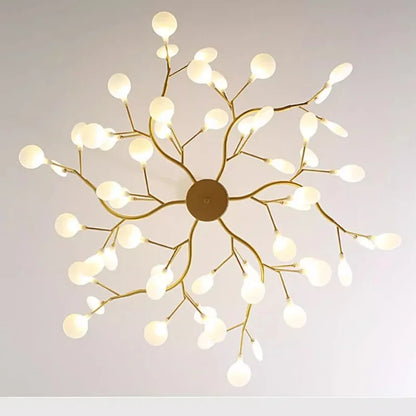 Nordic Led Ceiling Chandelier Lighting Modern Branch Pendant Lights Living Room Gold Black Art Home Decor Indoor Lamps Luminaire