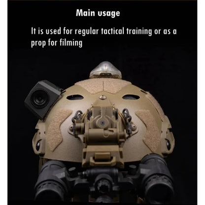 Tactical Helmet Camera Model with Hook Loop Fast Helmets Decoration Camera Props Shooting CS Game Helmet Equipment