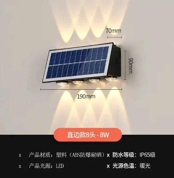2026 NEW Outdoor waterproof wall lamp solar energy lamp courtyard landscape lamp sun table lamp villa night decoration lamp