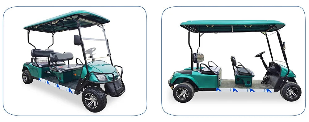 Electric Golf Cart with Cargo Bed, Two-Seater, Off-Road