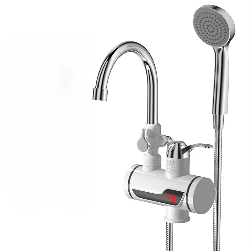 Instant Tankless Electric Hot Water Heater Faucet Kitchen Instant Heating Tap Water Heater with LED