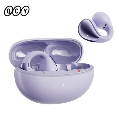 QCY Crossky C30 Open Ear Wireless Earphones Bluetooth 5.4 Spatial Audio Stable Fit OWS Earbuds 4 Mic ENC Multi-Point Connection