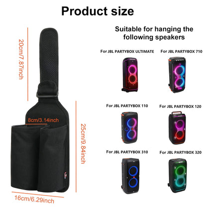 Mic Hanger Storage Holder Thicken Nylon Microphone Storage Bag Microphone Organizer for JBL PartyBox 110/120 Wireless Microphone