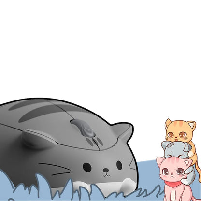 Wireless Computer 2.4G Mouse Cute Cartoon Anime Hamster Shape USB Mause Mini Optical Ergonomic Pink Green Mice For Girl Kid Gift