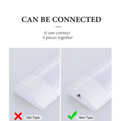 Led Tube Light With Switch Wire 110V 220V 30/50cm Lighting Strip Lamps 10W 20W For  Living Room Bedroom Closet Kitchen Lamp