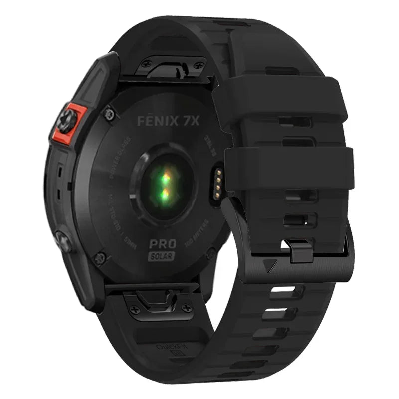 QuickFit Silicone Sport Watch Band for Garmin Fenix, Epix & Enduro | 22mm or 26mm