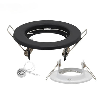 6pcs Recessed Downlight Frame LED Ceiling Fixtures Downlight GU10 MR16 Ceiling Spot Lights Fitting Fixture