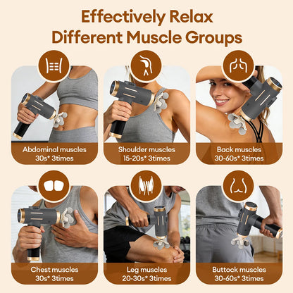 11-in-1 Electric Massage Gun – 99-Level Adjustable Fascia Massager for Deep Muscle Massage, Arms, Legs & Full Body