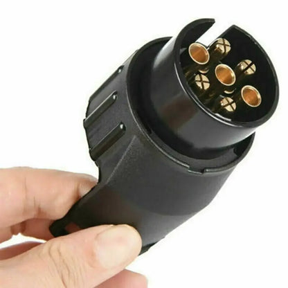 7 Pin To 13 Pin Trailer Caravan Towbar Towing Electric Socket Adapter Plug Converter 12V Electrical Connector Adapter Car Truck
