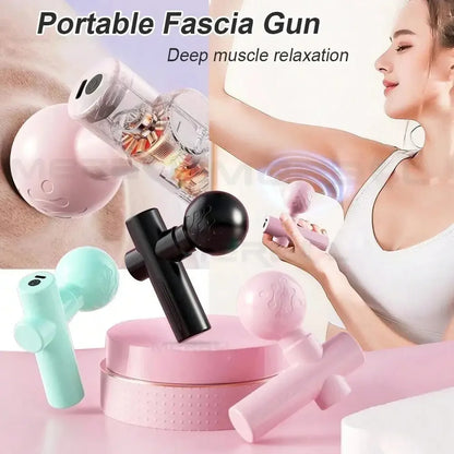 Mini Portable Massage Gun for Muscle Relaxation & Body Massage