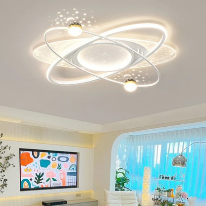 Modern LED Chandelier Light Luxury Starry Sky Home Decor Living Children's Room Bedroom Lamp Indoor Lighting Kids’ Pendant Light