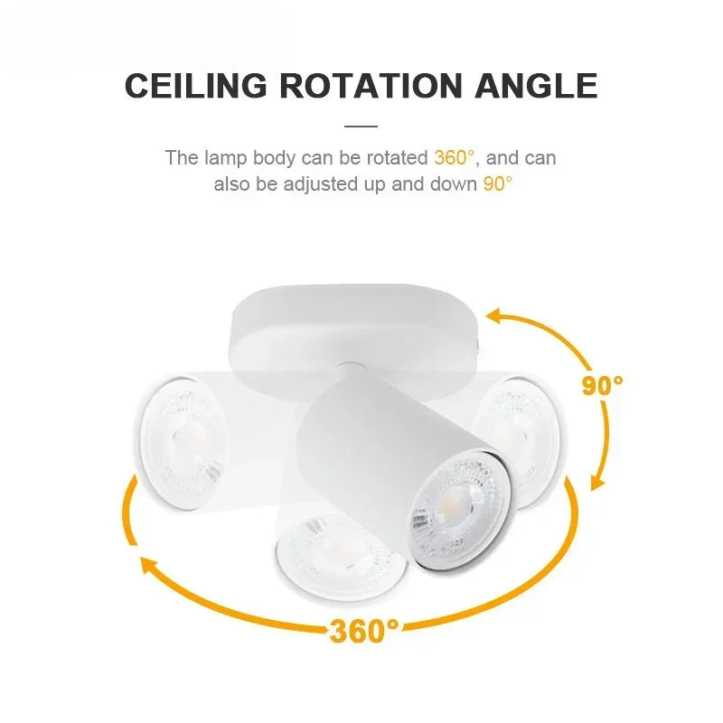 Modern Nordic White Light Fixtures LED Ceiling Light GU10 Down Light for Kitchen Living Room Bedroom Surface Mount Ceiling Lamp