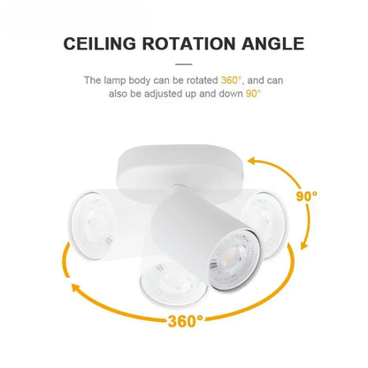 Modern Nordic White Light Fixtures LED Ceiling Light GU10 Down Light for Kitchen Living Room Bedroom Surface Mount Ceiling Lamp