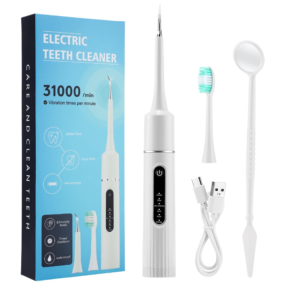 Electric Sonic Dental Scaler for Plaque, Tartar & Stain Removal