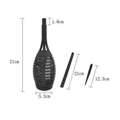 B84B-8 Pcs LED Solar Flame Light Lamp Flickering Waterproof Garden Decoration Landscape Lawn Lamp Path Lighting Torch Outdoor
