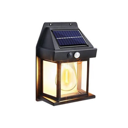 Solar Outdoor Waterproof LED Wall Light Powerful Solar Energy Lamp with Light Sensor for Garden Yard Fence House Decoration