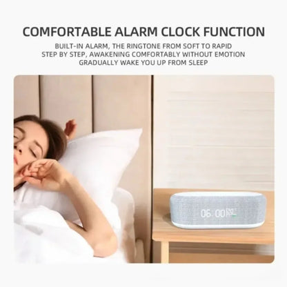 Wireless Fast Charging Dock for Phones Including Alarm, Night Light, Clock and Thermometer (For iPhone 17 16 15 14 13)