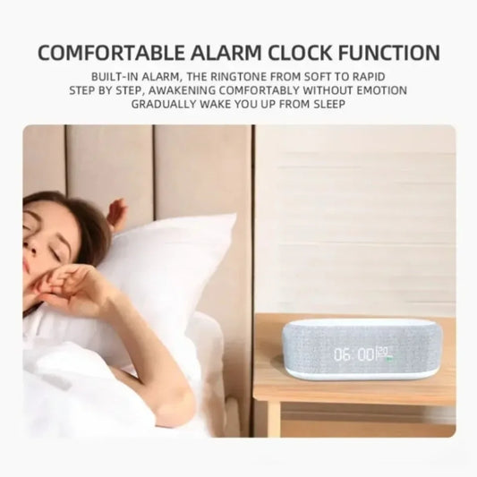 Wireless Fast Charging Dock for Phones Including Alarm, Night Light, Clock and Thermometer (For iPhone 17 16 15 14 13)