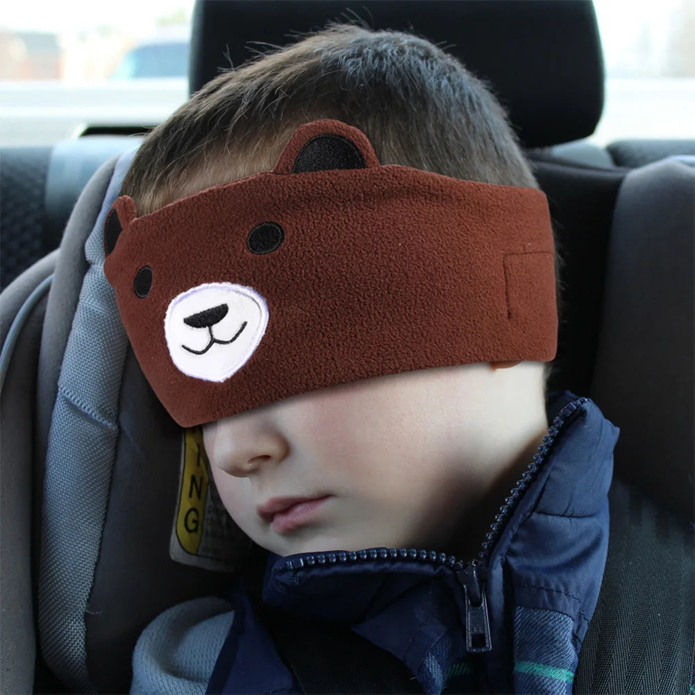 Cartoon Animal Wireless Music Earphones Sleeping Eye Mask Bluetooth Headphones V5.0 Headsets Headband For Kids Outside Sleeping