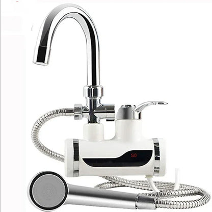 Instant Tankless Electric Hot Water Heater Faucet Kitchen Instant Heating Tap Water Heater with LED