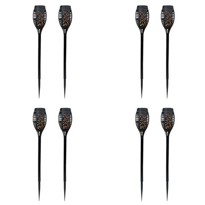 B84B-8 Pcs LED Solar Flame Light Lamp Flickering Waterproof Garden Decoration Landscape Lawn Lamp Path Lighting Torch Outdoor