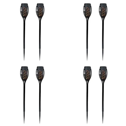 B84B-8 Pcs LED Solar Flame Light Lamp Flickering Waterproof Garden Decoration Landscape Lawn Lamp Path Lighting Torch Outdoor