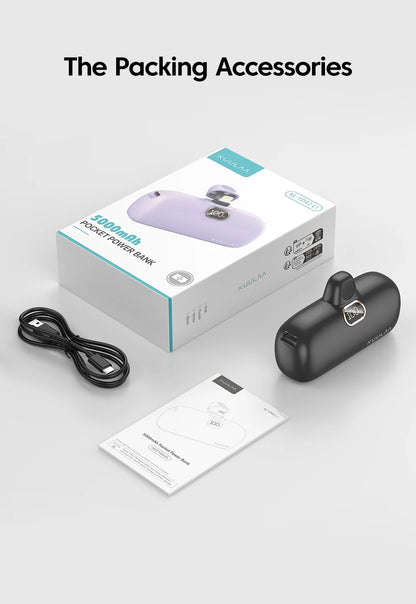 Mini Power Bank 5000mAh PowerBank Fast Charging For all Phone Batterie Externe Portable Charger