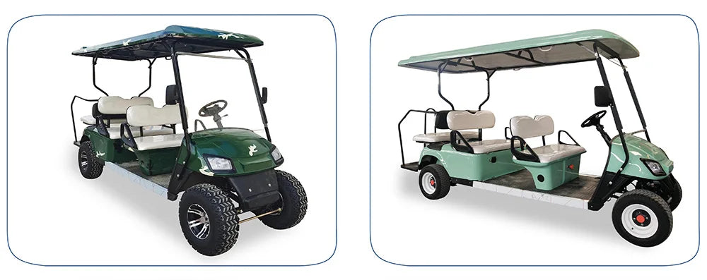 Electric Golf Cart with Cargo Bed, Two-Seater, Off-Road