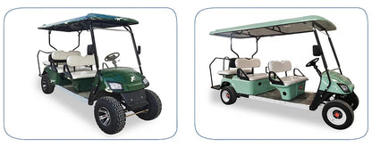Electric Golf Cart with Cargo Bed, Two-Seater, Off-Road