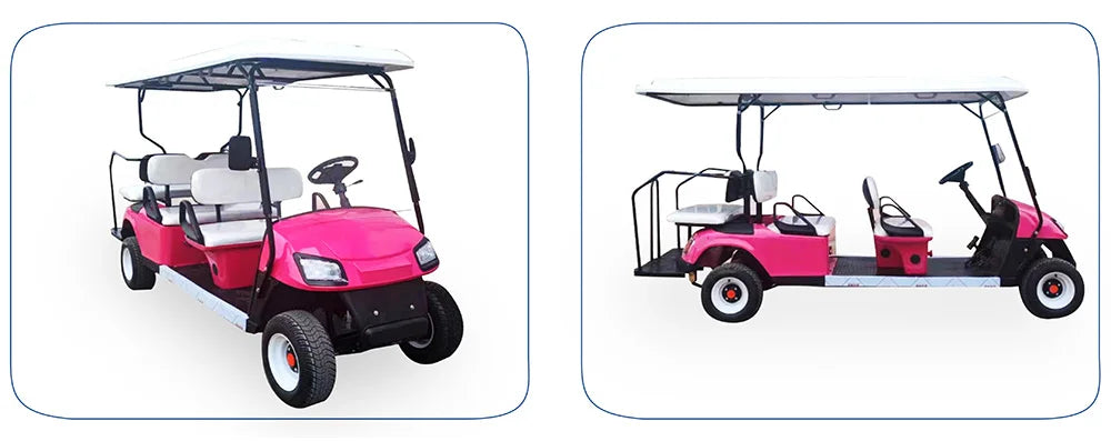 Electric Golf Cart with Cargo Bed, Two-Seater, Off-Road