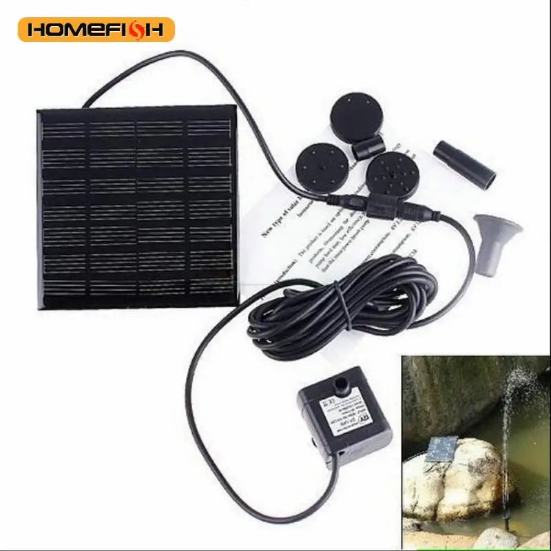 Solar Water Pump Fountain,withNozzles and  Water Pipe,Solar Powered Pump for Bird Bath,Pond,Garden Solar Fountain Pump