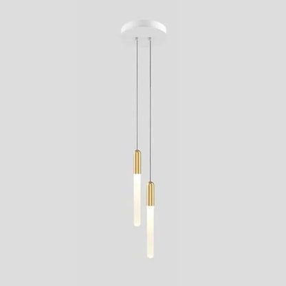 Modern Branch LED Chandelier For Staircase Living Room Minimalism Design Long Tube Hanging Lamps Indoor Attic Lighting Fixtures