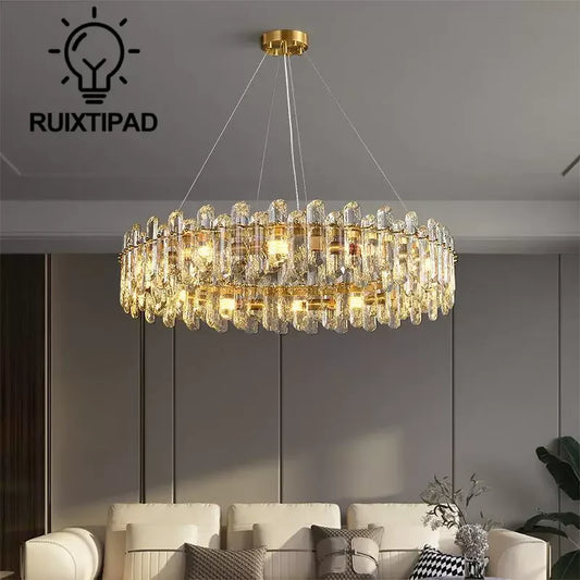 Modern Chandelier Lightsing for Ceiling Living Room Loft Villa Hotel Atmospheric High-end Pendant Lights Indoor Lighting Fixture