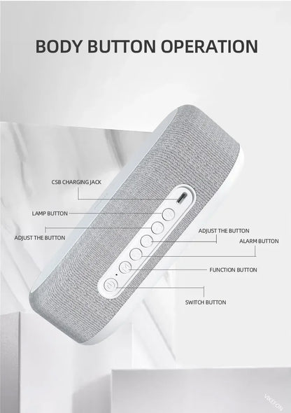 Wireless Fast Charging Dock for Phones Including Alarm, Night Light, Clock and Thermometer (For iPhone 17 16 15 14 13)