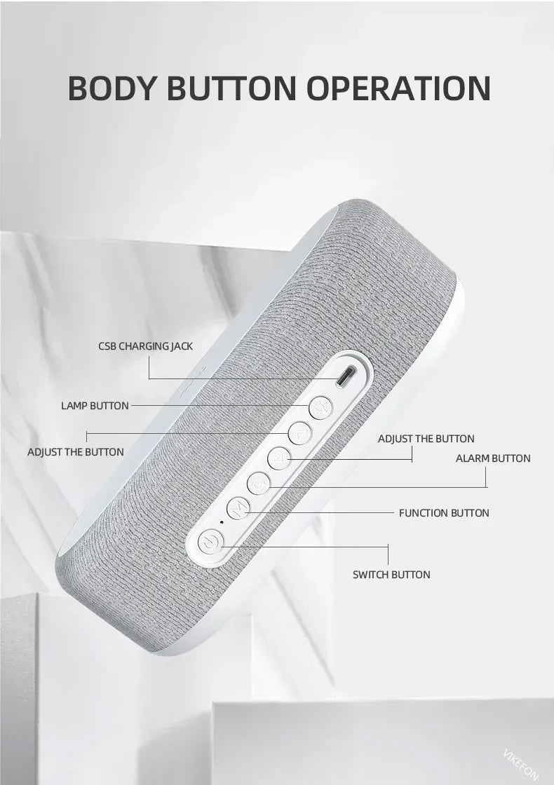 Wireless Fast Charging Dock for Phones Including Alarm, Night Light, Clock and Thermometer (For iPhone 17 16 15 14 13)