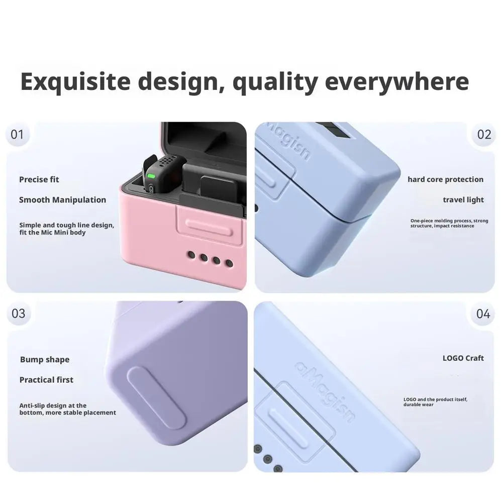 Wireless Microphone Silicone Protector Case for dji Mic Mini Soft Silicone Case Protective Sleeve Wireless Microphone Accssories