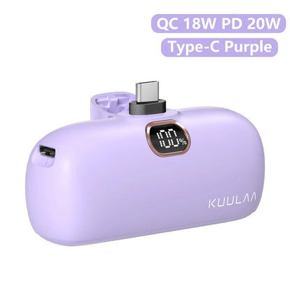 Mini Power Bank 5000mAh PowerBank Fast Charging For all Phone Batterie Externe Portable Charger