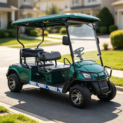Electric Golf Cart with Cargo Bed, Two-Seater, Off-Road