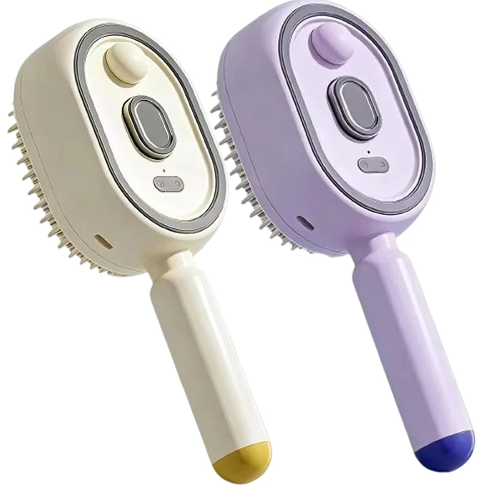 Electric Scalp Massage Brush with Spray Function & Self-Cleaning Bristles