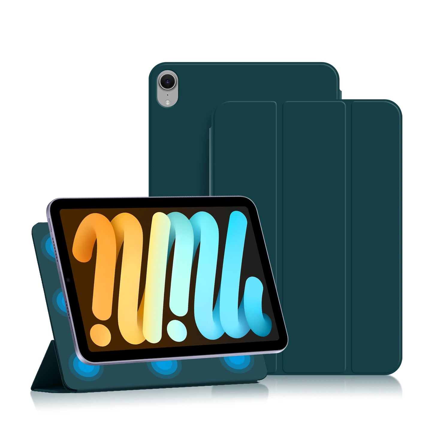 Magnetic Case for iPad Mini 6, iPad Mini 7, A17, 8.3 inch, Pro Tablet Case