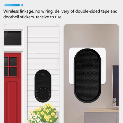 Wireless Doorbell Smart Welcome Door Bell 32 Songs Receiver Chime Guests Ding Dong Home Security Alarm Reminder US EU Plug