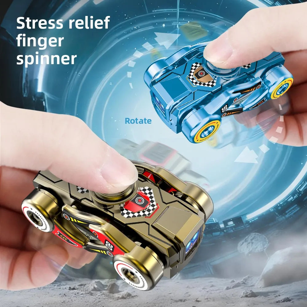 2-in-1 Transforming Robot Dog Fidget Spinner with Wind-Up Walking Action