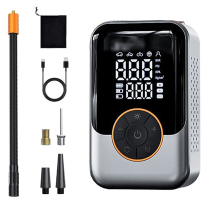 Portable Air Pump Wireless Car Tire Inflator Electric Air Compressor LCD Display Air Injector for Bike Car Motorcycle Tyre Ball