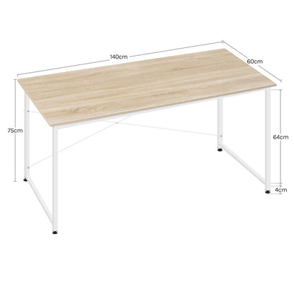 WOLTU Modern Home Office Desk with Metal Frame