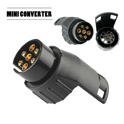 7 Pin To 13 Pin Trailer Caravan Towbar Towing Electric Socket Adapter Plug Converter 12V Electrical Connector Adapter Car Truck